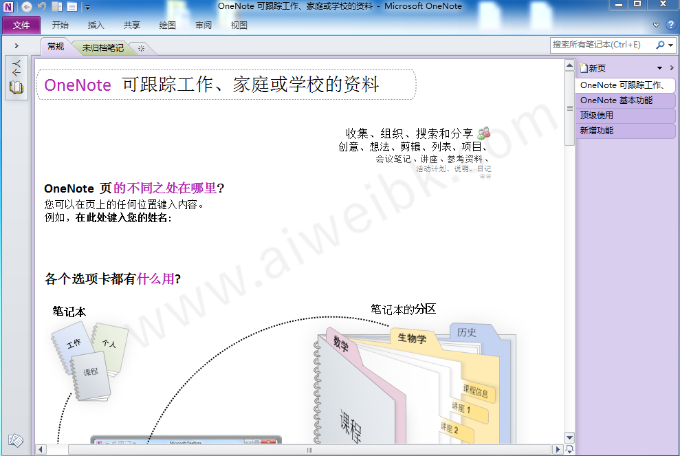 MS Office OneNote 2010中文绿色版